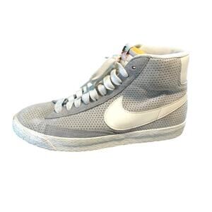 Nike Blazer Vintage Mid Womens Gray Suede Retro Sneaker Athletic Trainer 8.5